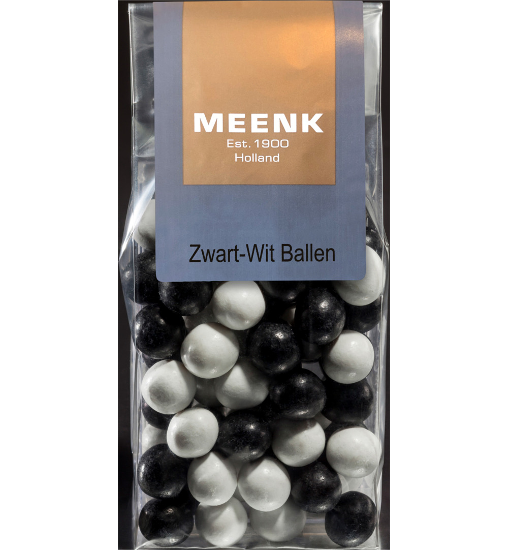 Meenk Zwart wit ballen (170 gr)