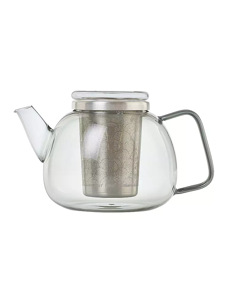 AD HOC Teekanne 1,2 l YUNA Glas / Grau grau