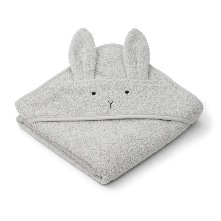 LIEWOOD - Albert Babyhandtuch mit Kapuze, Kaninchen, grau