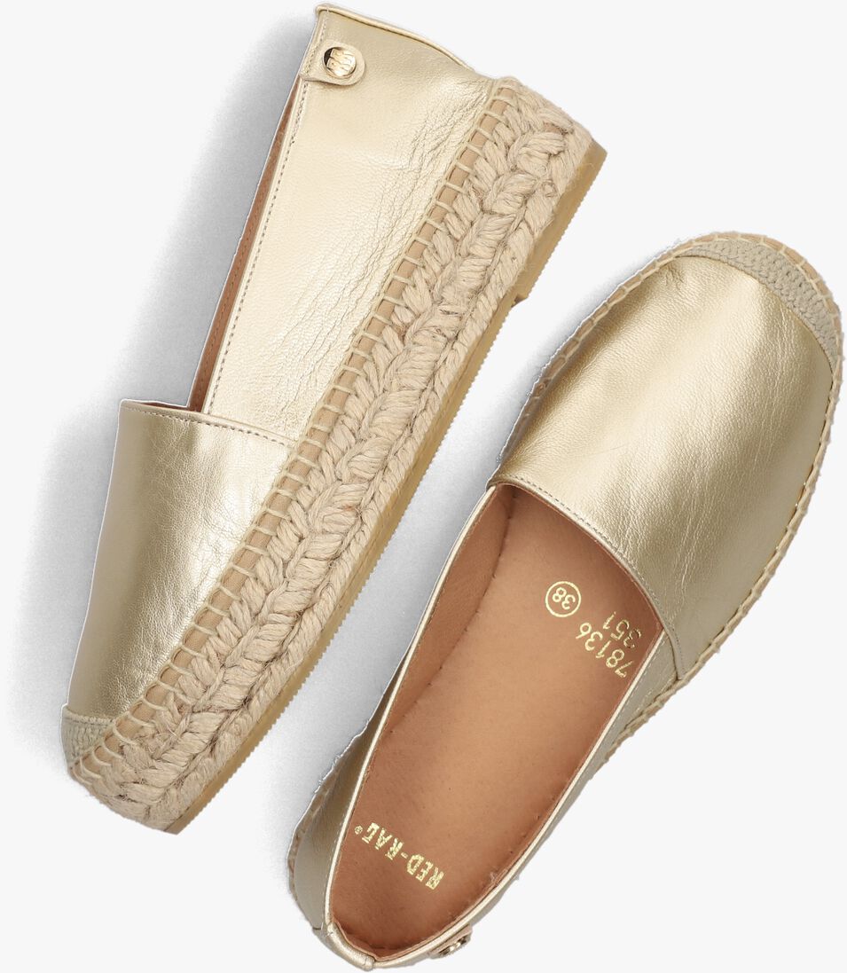 RED-RAG gouden red-rag espadrilles 78136
