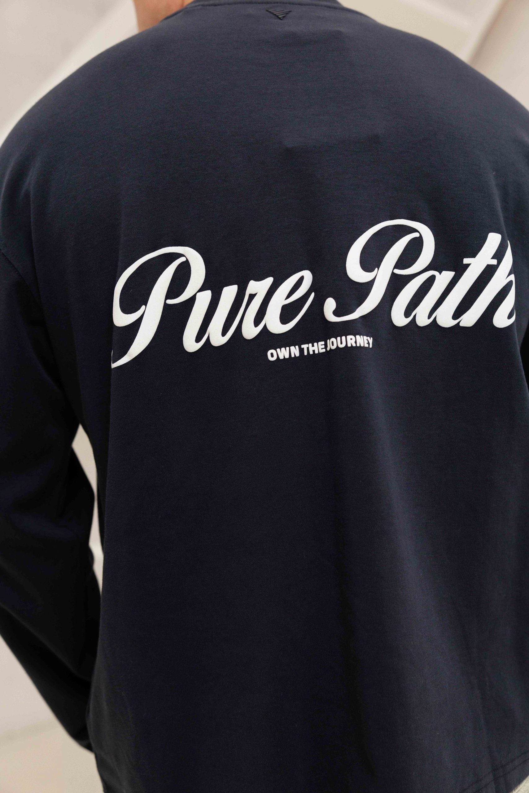 Pure Path Essence Of Life Longsleeve T-Shirt Heren Donkerblauw