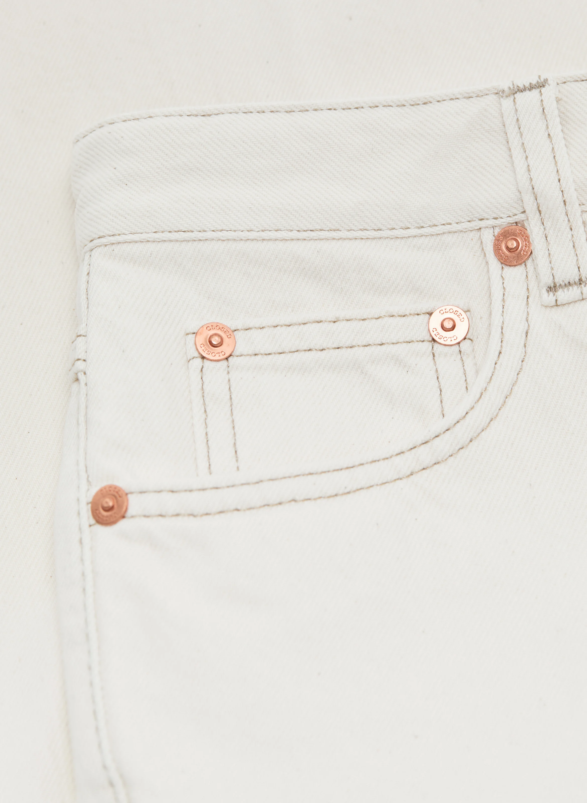GILLAN - Jean large en coton| Beige