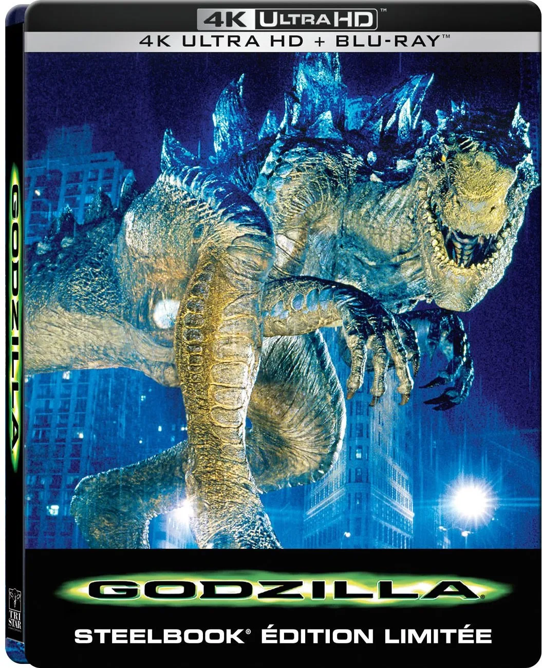 Godzilla (1998) - Édition Limitée Steelbook (4K UHD   Blu-Ray) Disques Blu-ray films