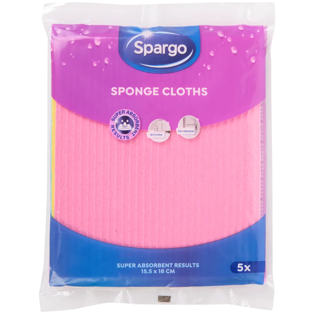 Spargo sponsdoeken 15,5 x 18 cm | 5 stuks