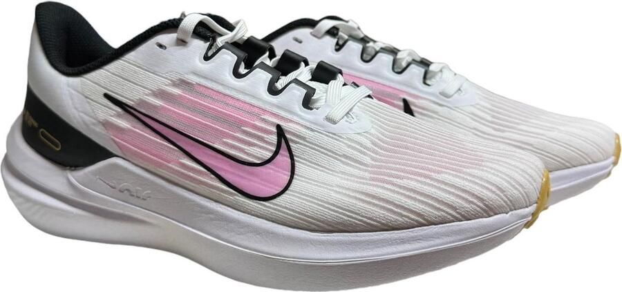 Nike Air Windflo 9 hardloopschoenen wit zwart roze