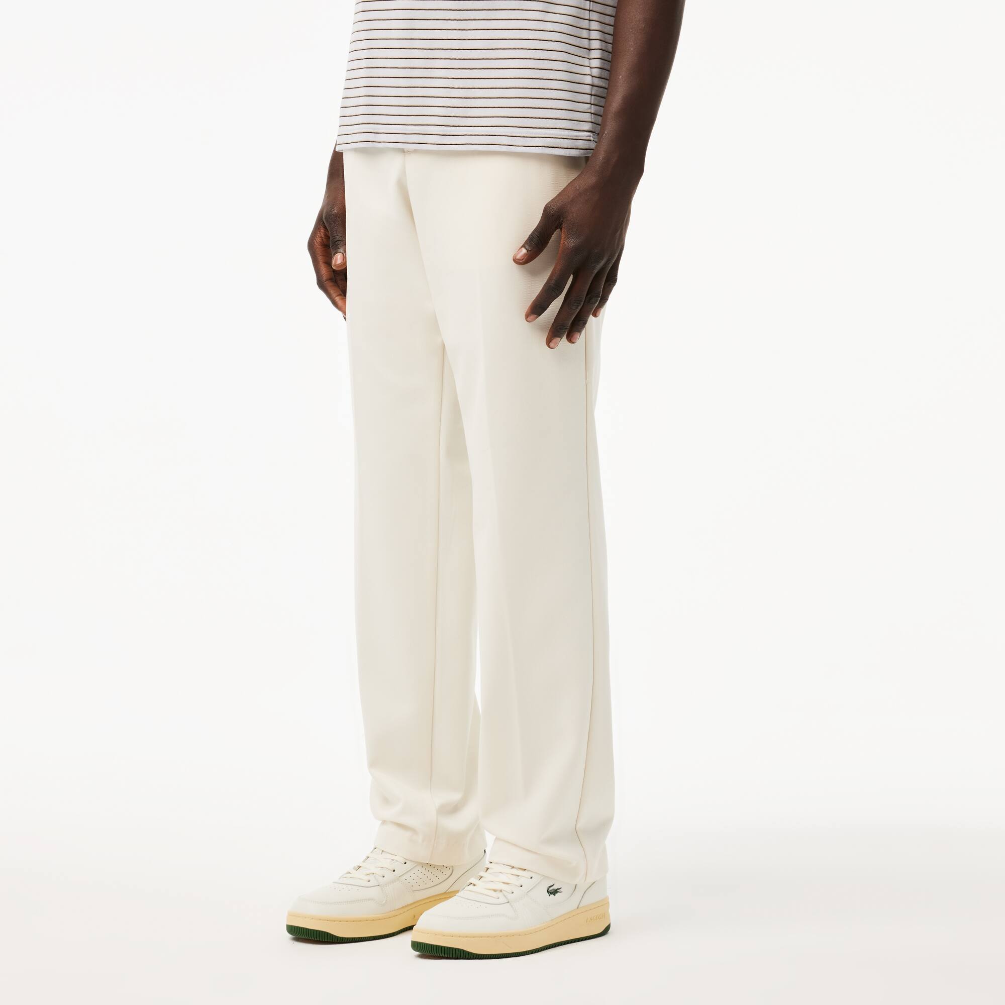 Anzughose mit Aufnäher aus Polyviskose Hosen & Shorts - Weiss - Lacoste - Herren