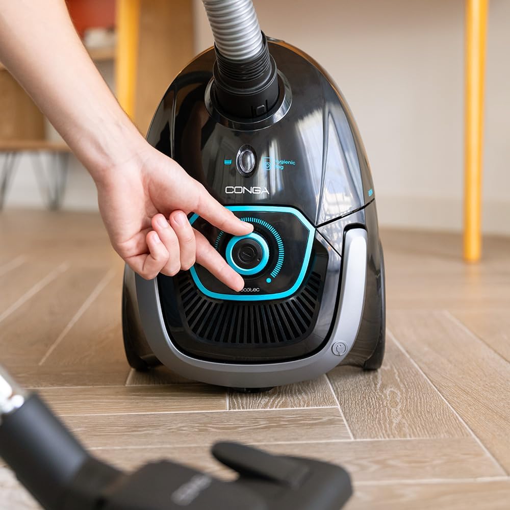 Cecotec Aspirateur Tra?neau avec Sac de 2,5 L Conga Powerbag 2500 Plus. 850 W, Filtration Haute Efficacité, Tube Télescopique en Métal, Comprend des Accessoires Adaptés aux Meubles et aux Coins. : Cuisine et Maison