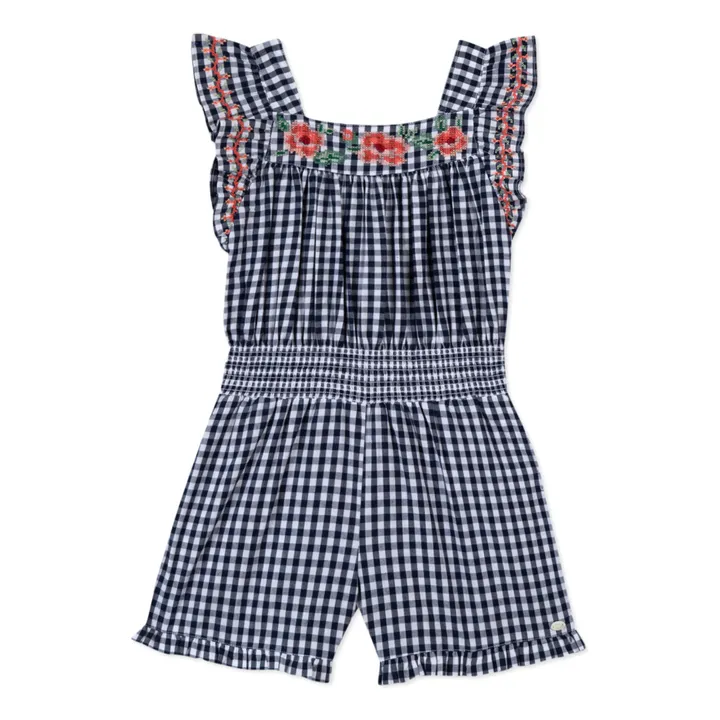 Tartine et Chocolat Combishort Vichy | Bleu marine