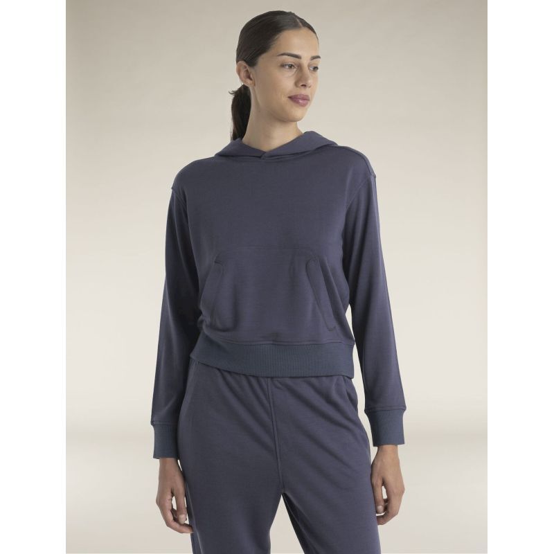 Merino Crush II LS Hoodie - Sweatshirt en laine mérinos femme