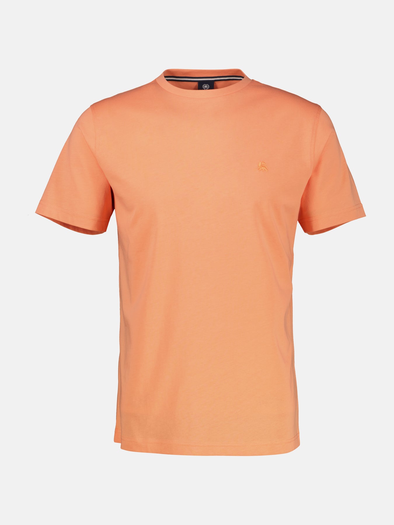 Basic T-Shirt mit Logostitch, unifarben