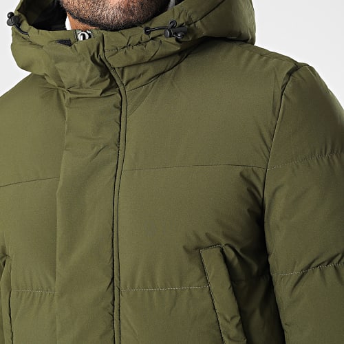 Doudoune Capuche Vert Kaki