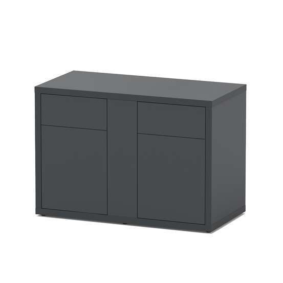 Meuble d'aquarium avec 2 portes Sublime Gris L.120xP.60xH.83cm
