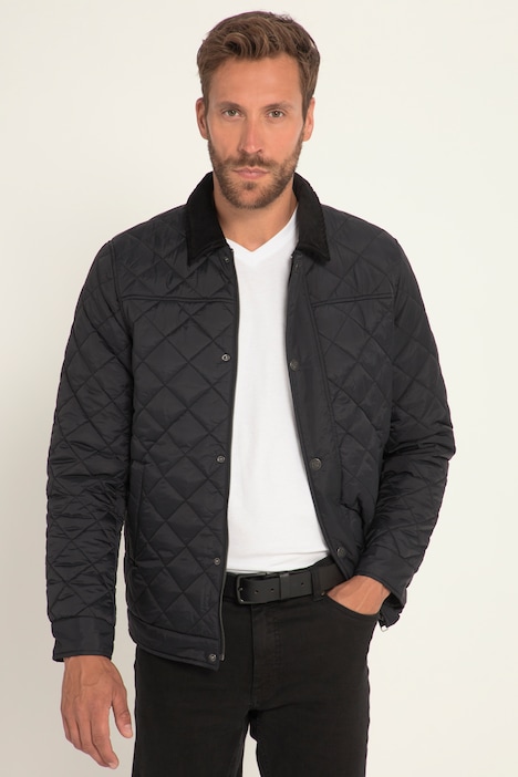Steppjacke, Cordkragen, Zipper