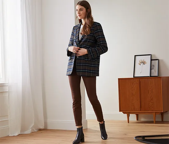 Karierter Blazer