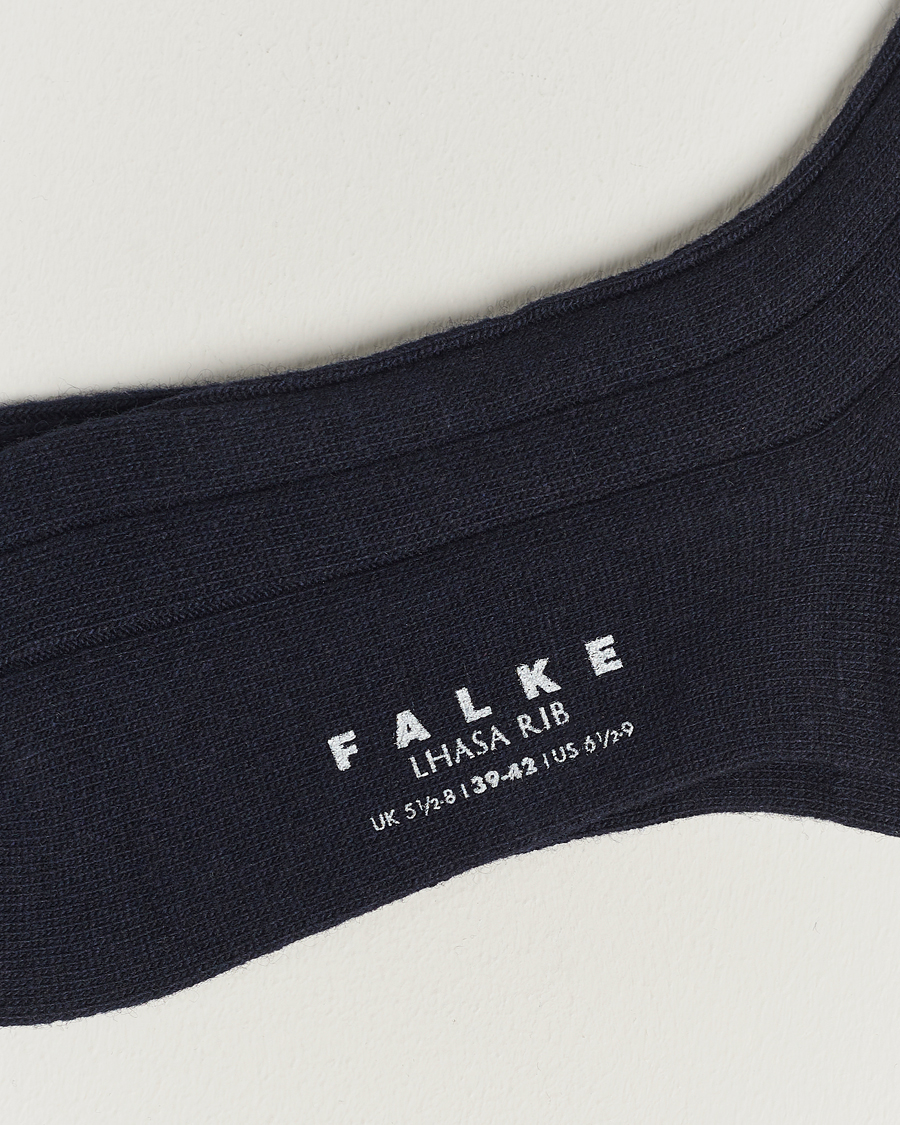 Falke Lhasa Cashmere Socks Dark Navy
