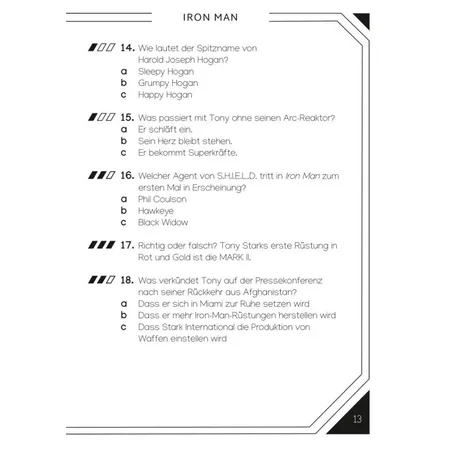 Carlsen Verlag Marvel: Das ultimative MARVEL Quizbuch