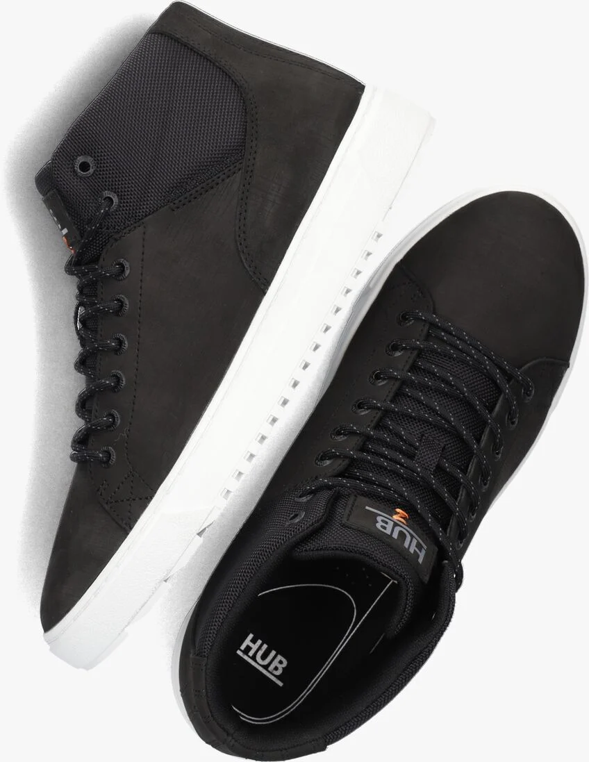HUB zwarte hub hoge sneaker murrayfield 3.0
