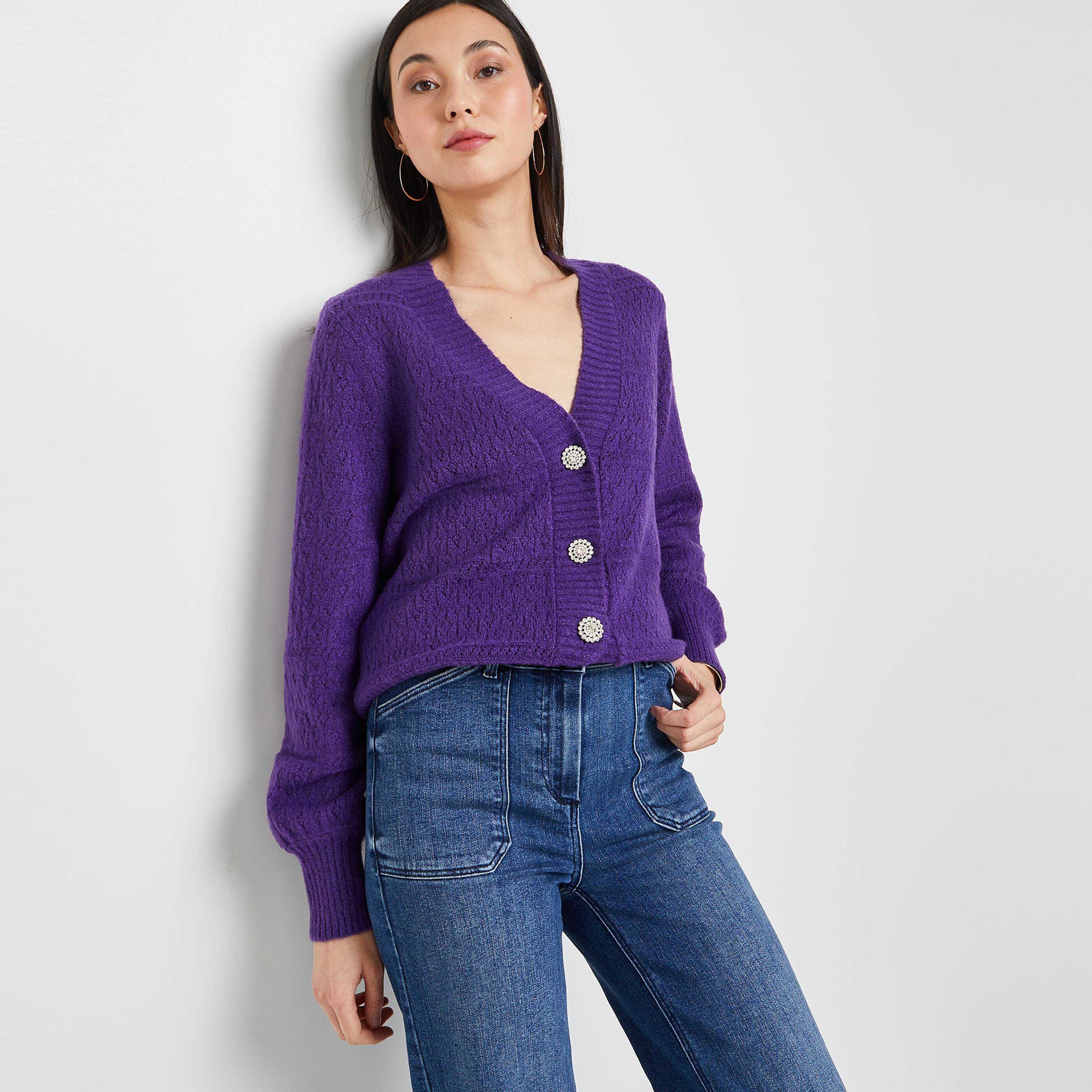 Gilet ajouré femme - VIOLET
