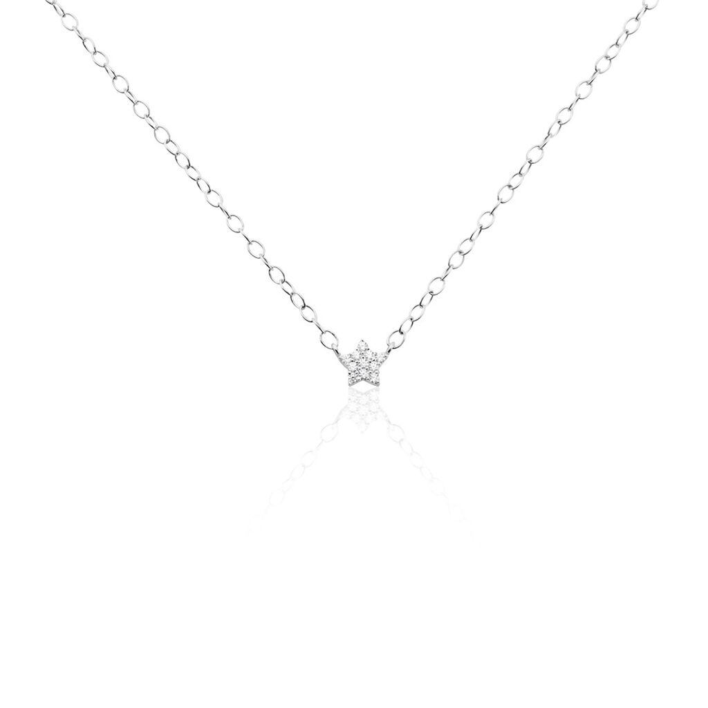 Collier Argent Magilos Oxydes De Zirconium