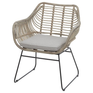KARWEI tuinstoel Mason natural bruin wicker