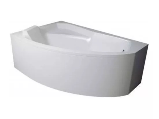 Baignoire d'angle gauche RIMA 130-140-150-160-170 cm avec tablier - Dimensions: 170cm