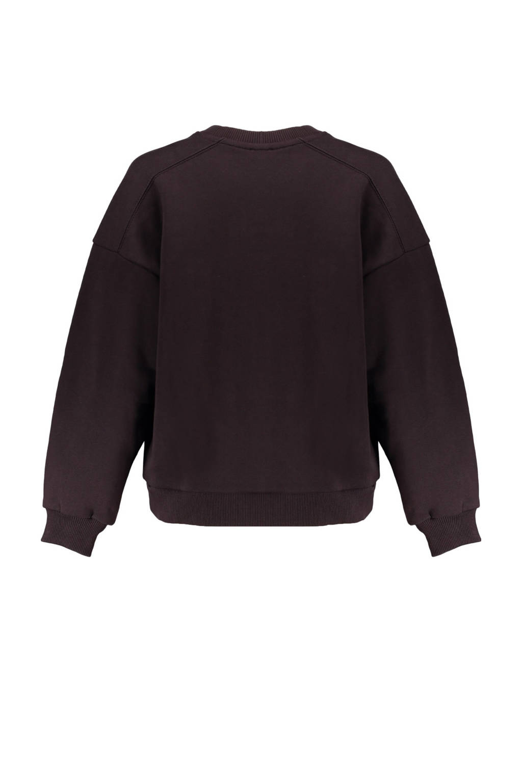 Frankie&Liberty sweater met tekst bruin