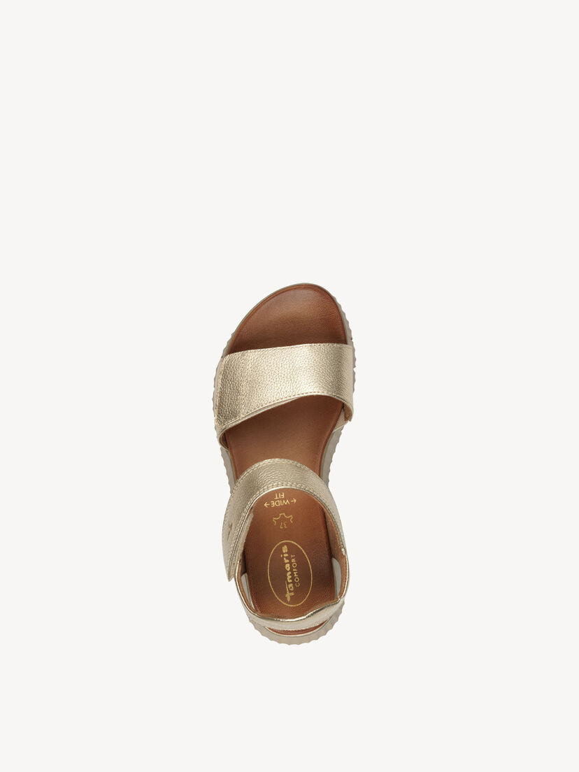 Leren Sandaal - goud