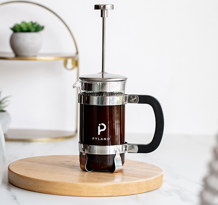 Cafetière à piston CALI 3 tasses (35cl) + 2 verres double paroi Mila 10 cl offerts - PYLANO
