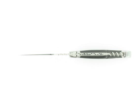 Laguiole 12 cm - 2 pièces -Fibre de Carbone - 2 mitres Couteau de poche par Laguiole en Aubrac