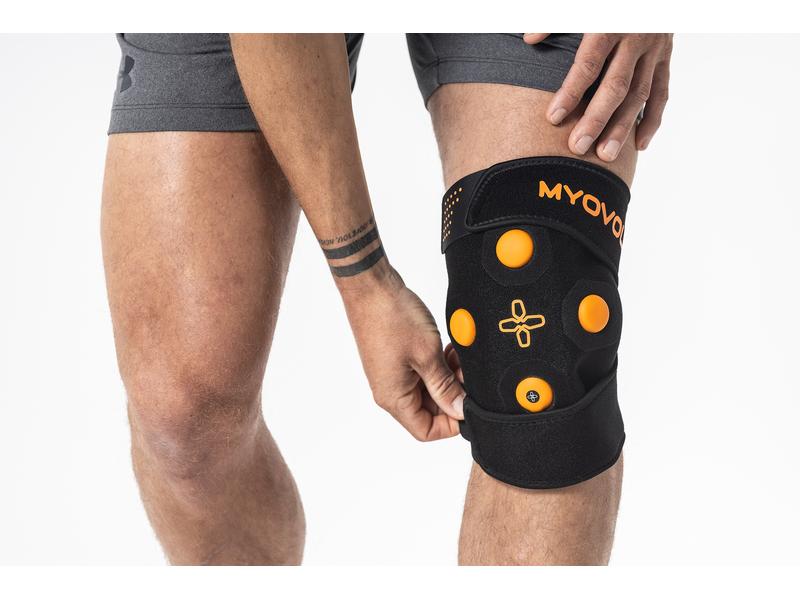 Myovolt Fitness Massagegerät Knie-/ Beinmassage Vibrationstherapiegerät für das linke bzw. rechte Knie oder um die Wade