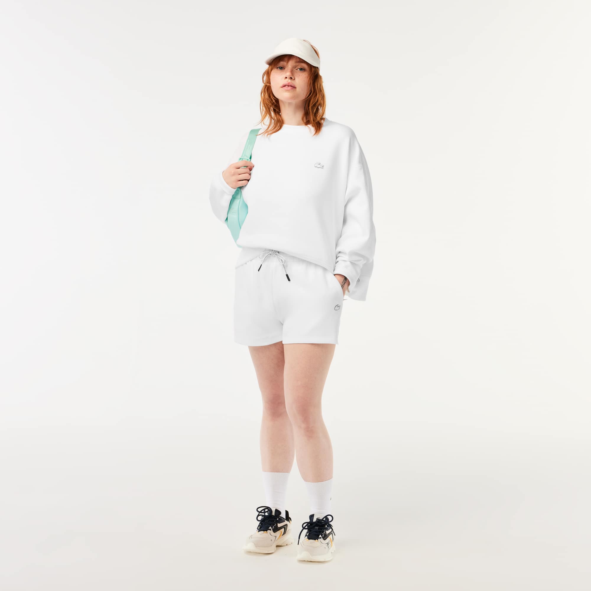 Sweatshirt Jogger femme Lacoste imprimé au dos Sweatshirts - Blanc - Lacoste - Femme