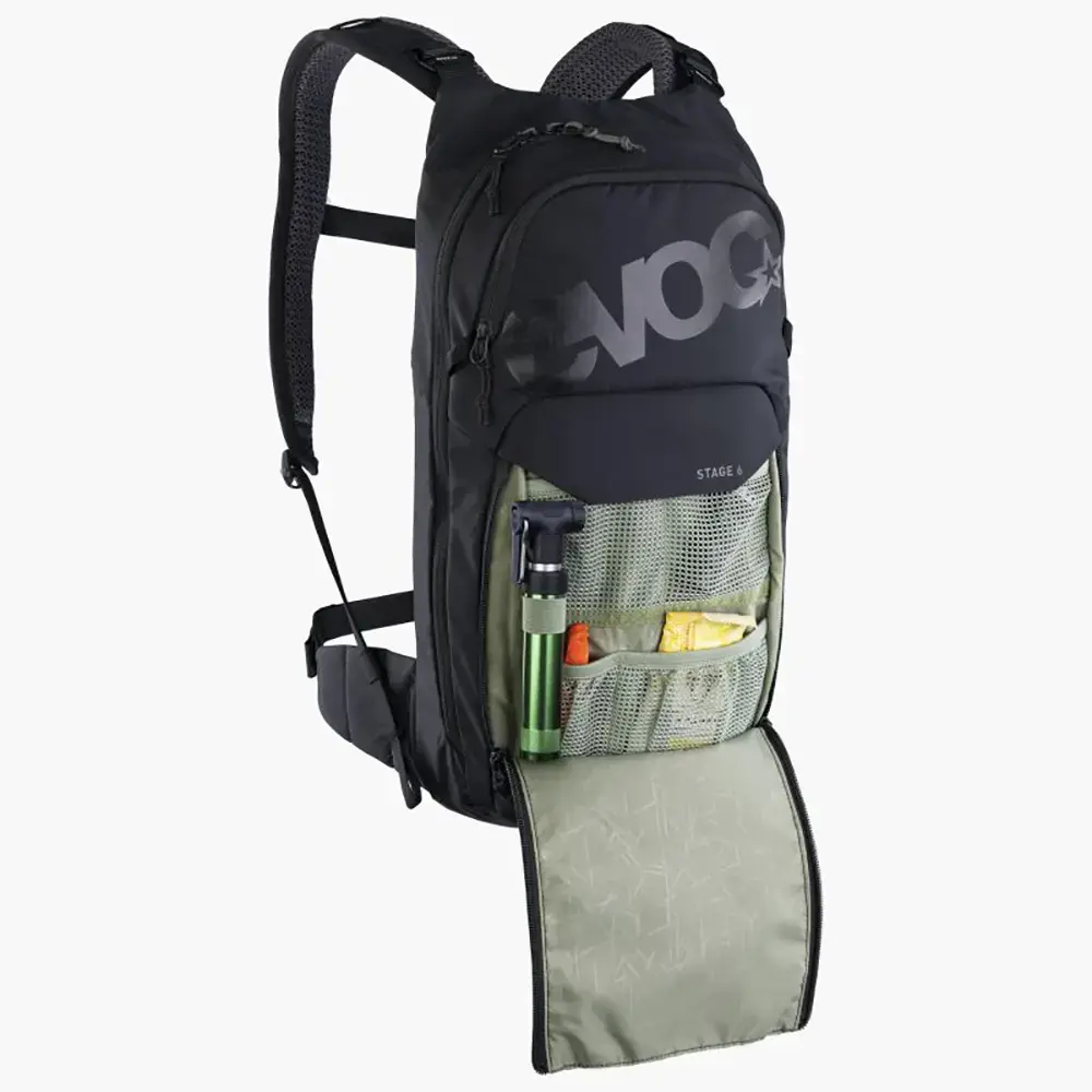Evoc Stage 6L Dagrugzak Zwart