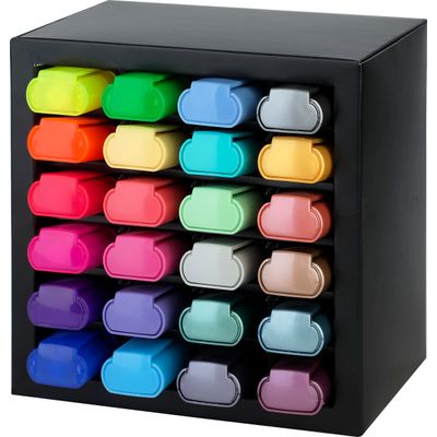 Faber-Castell - Présentoir de bureau - 24 Surligneurs - 46 x 24 cm - neon - metallic - pastel -