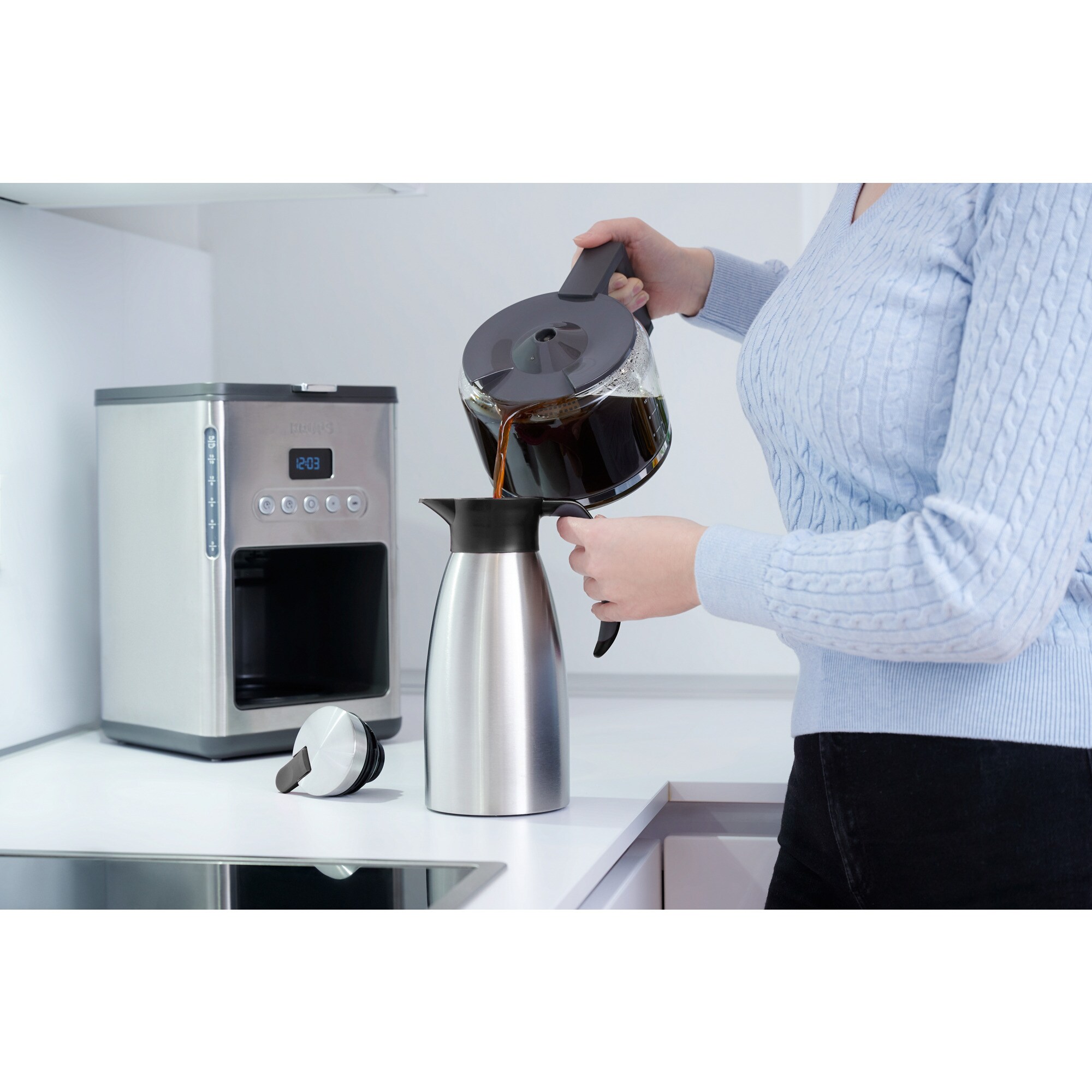 Emsa Isolierkanne Isolierkanne SOFT GRIP, 1 Liter