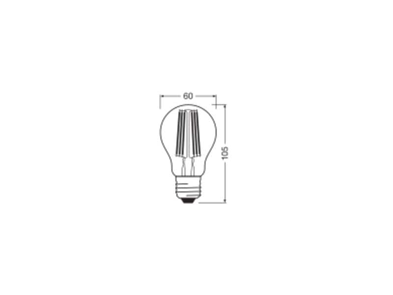 OSRAM LED CLASSIC A ENERGY EFFICIENCY B DIM 8.2W, E27, Warm Dimmbare LED-Lampen, klassische Kolbenform, ENERGIEEFIZIENTKLASSE B