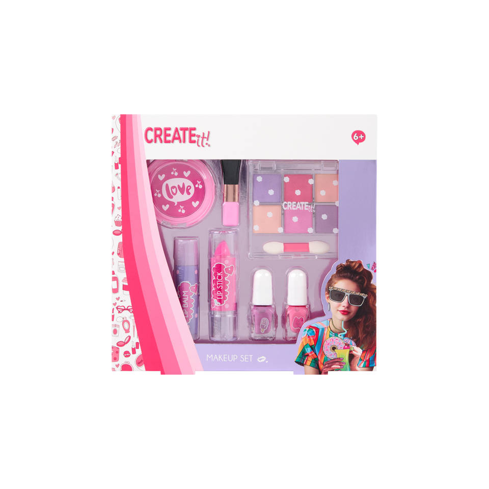 Create It! make-up set - roze/turquoise