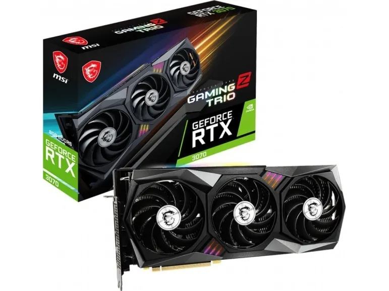 [OUTLET] - MSI NVIDIA® GeForce® RTX 3070 GAMING Z TRIO 8G LHR - Grafikkort - GF RTX 3070 - 8 GB GDDR6 - PCIe 4.0 - HDMI, 3 x DisplayPort - LHR