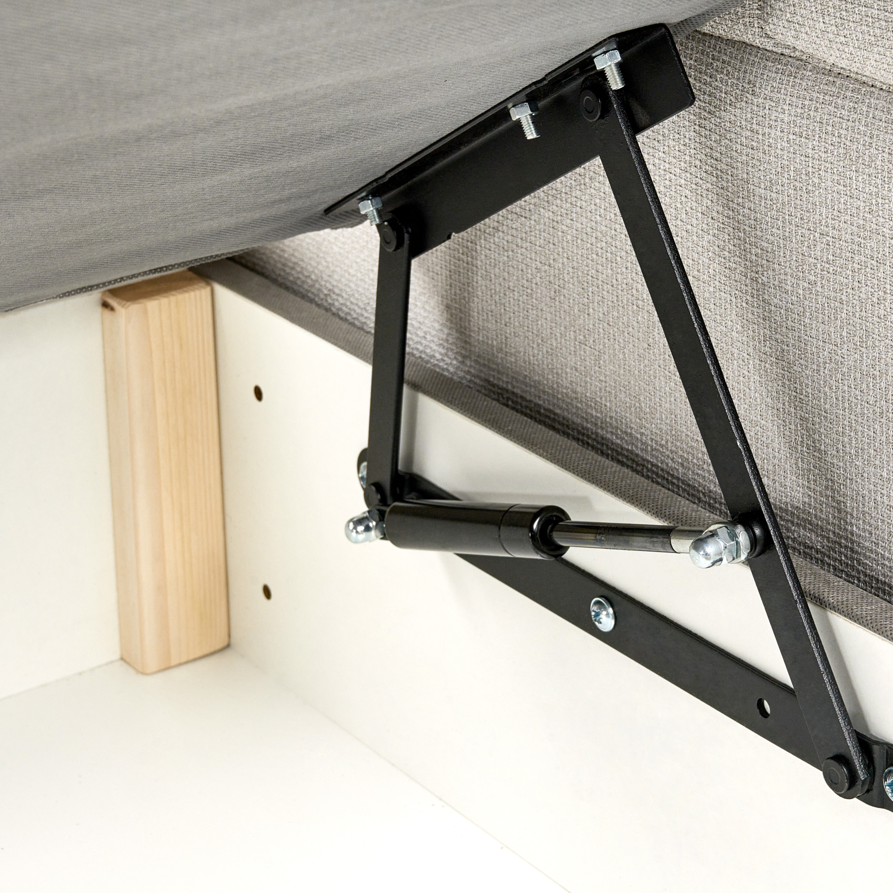 Beliani-ESQUIRE-Boxspringbed-Gebroken wit-180 x 200 cm-Polyester