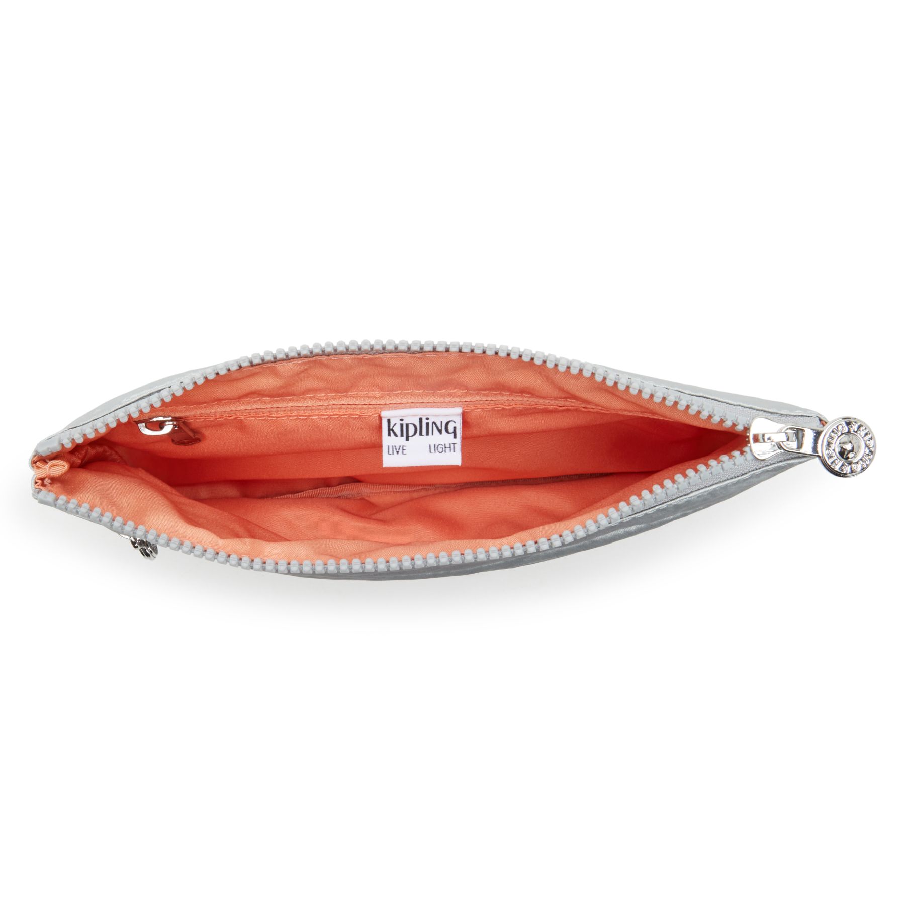 FANCY Grande pochette plate avec dragonne - Silver Glam
