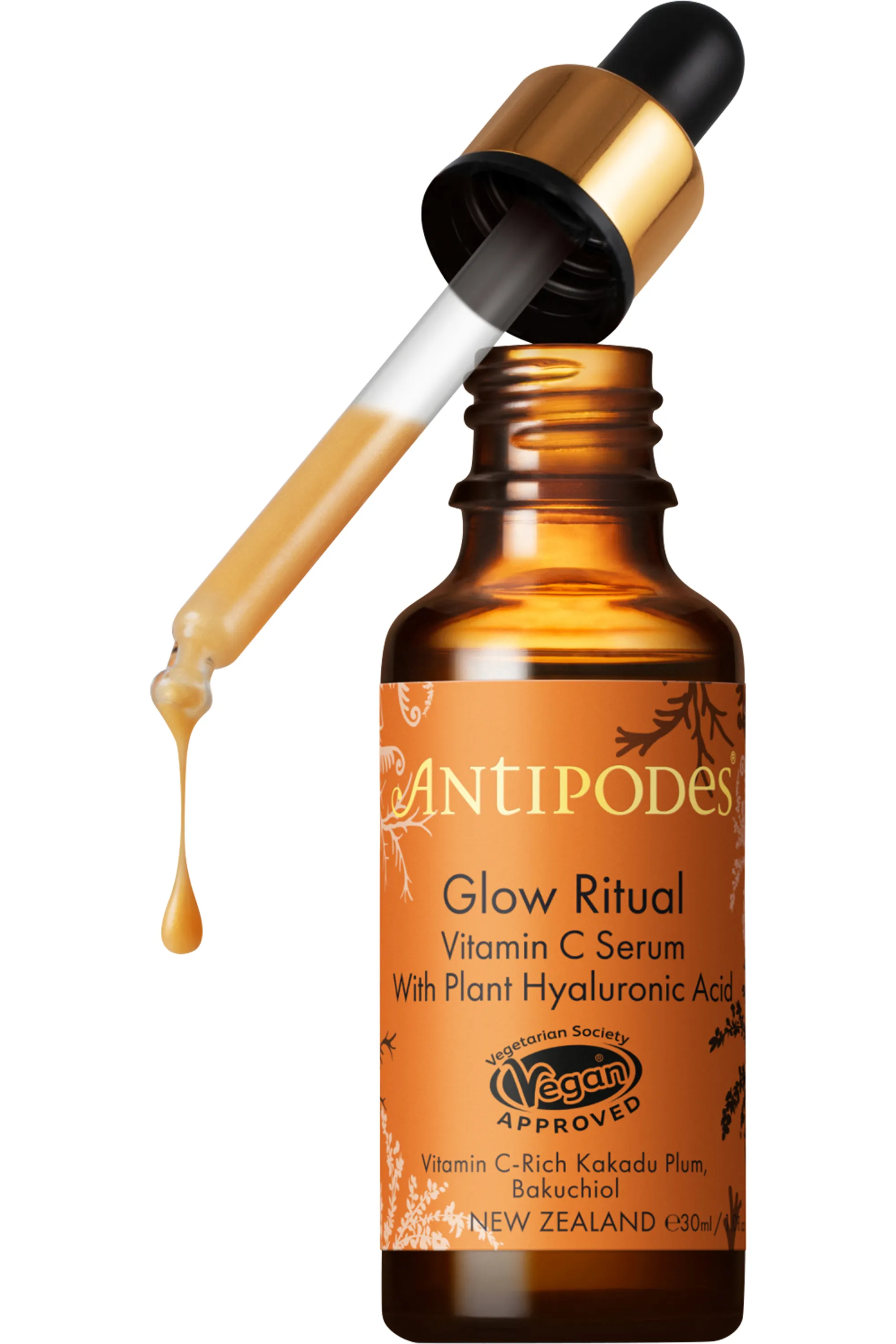 Antipodes Sérum à la vitamine C & à l’acide hyaluronique végétal Glow Ritual-30 ml