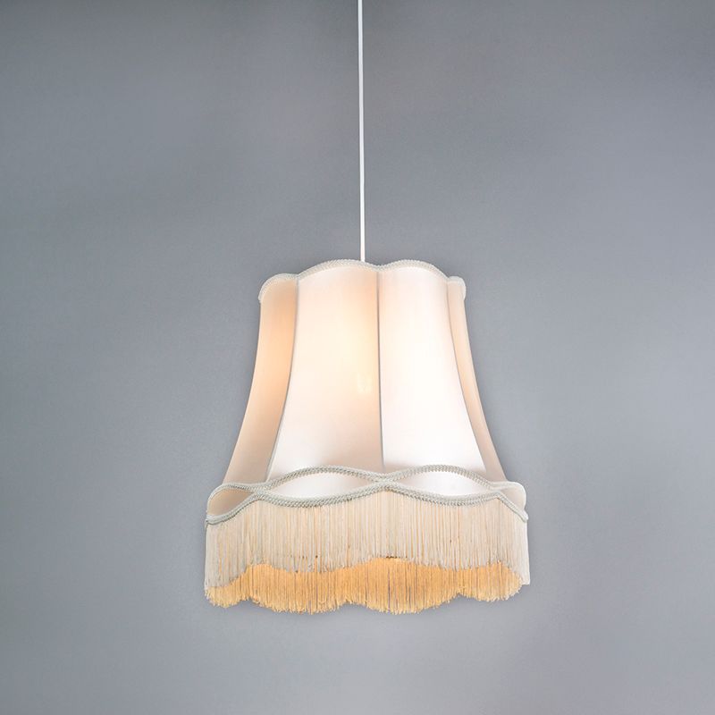 Set van 4 retro hanglampen crème 45 cm - Granny