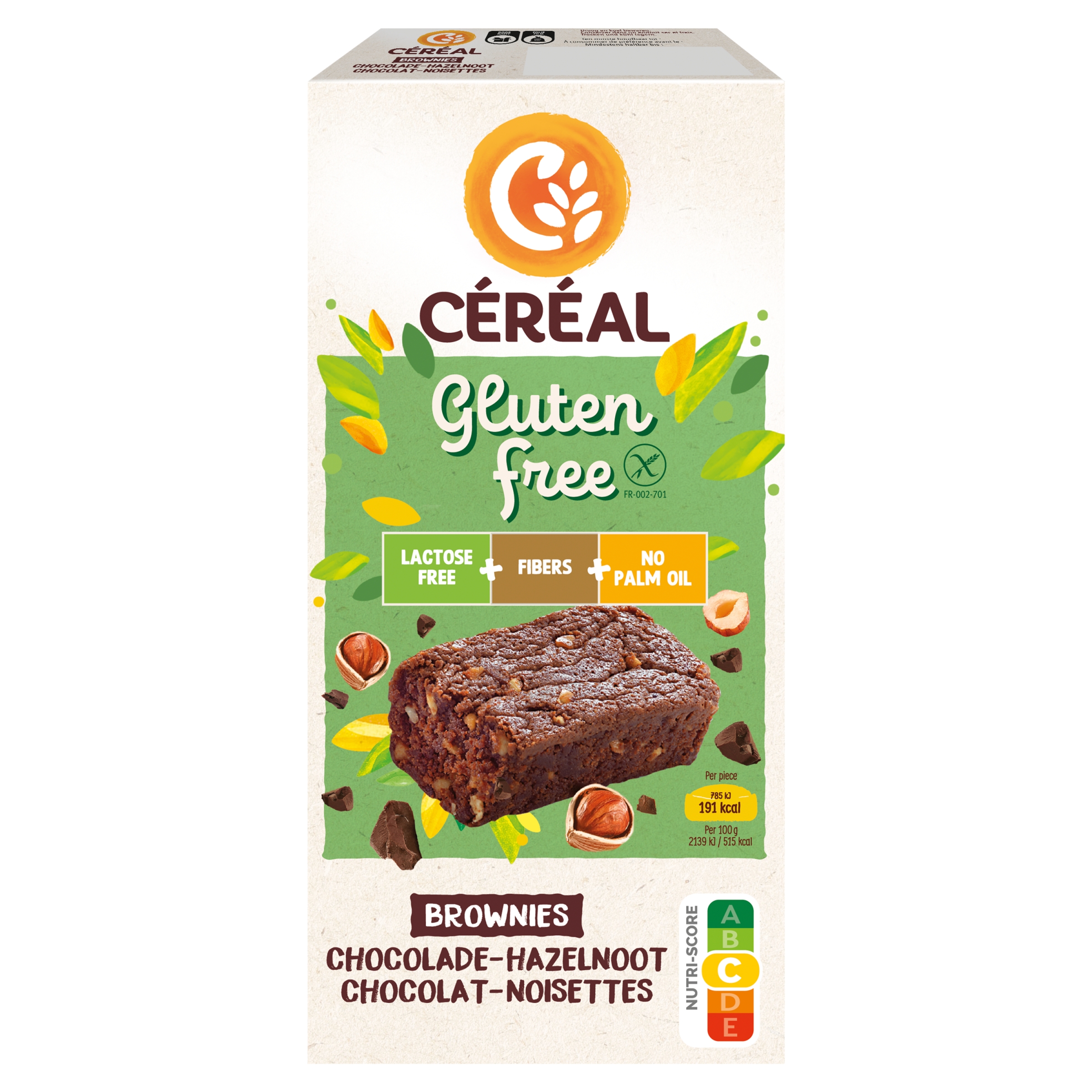 Céréal Brownies Chocolade & Hazelnoot (4 X 75 gr)