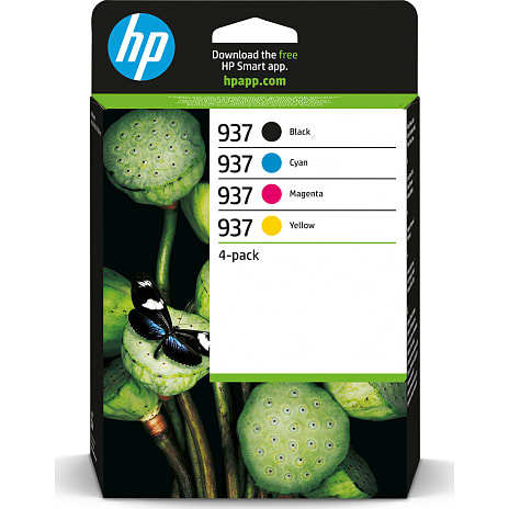 HP 937 blækpatron - sort/cyan/magenta/gul