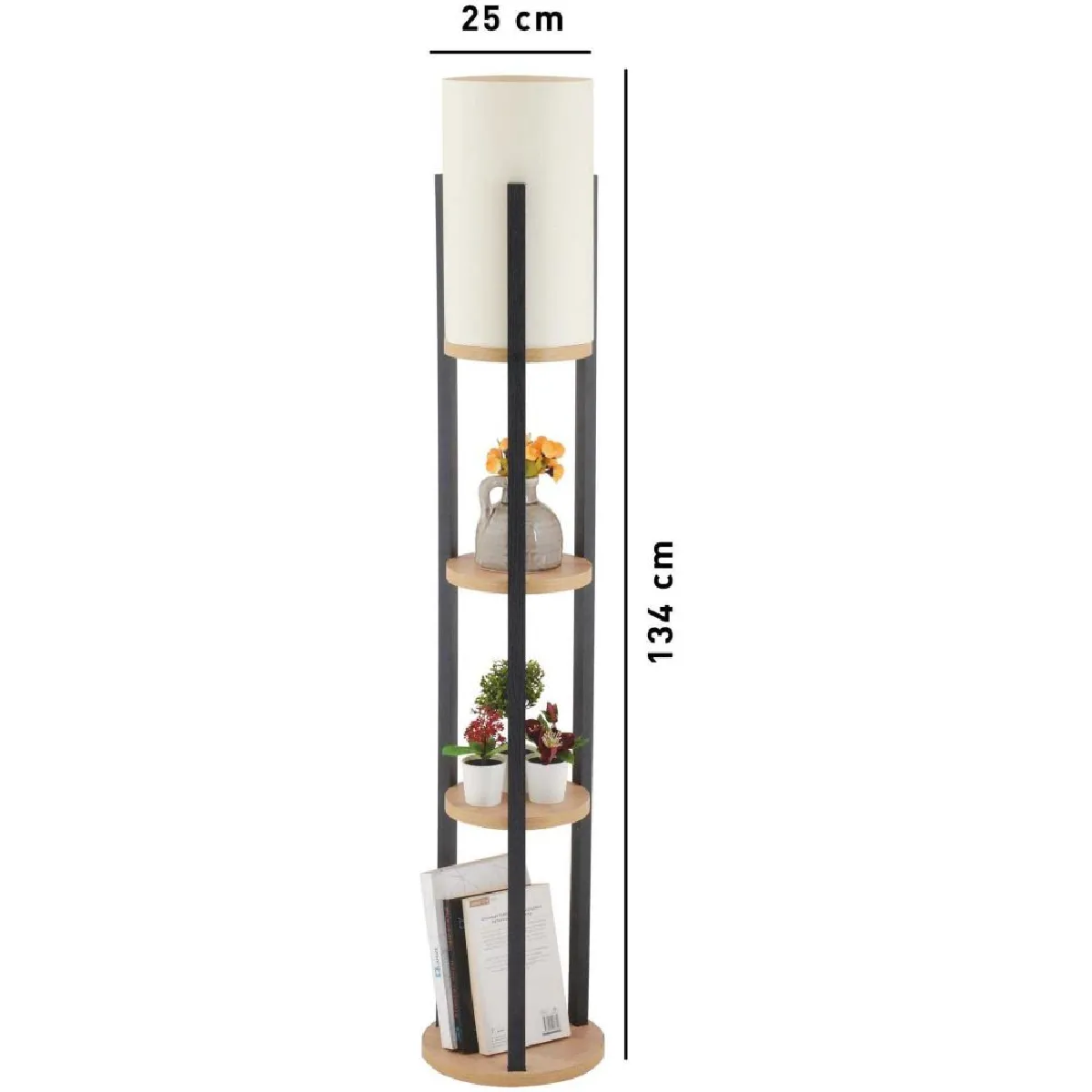 Hanah Home Lampadaire Circle Nora