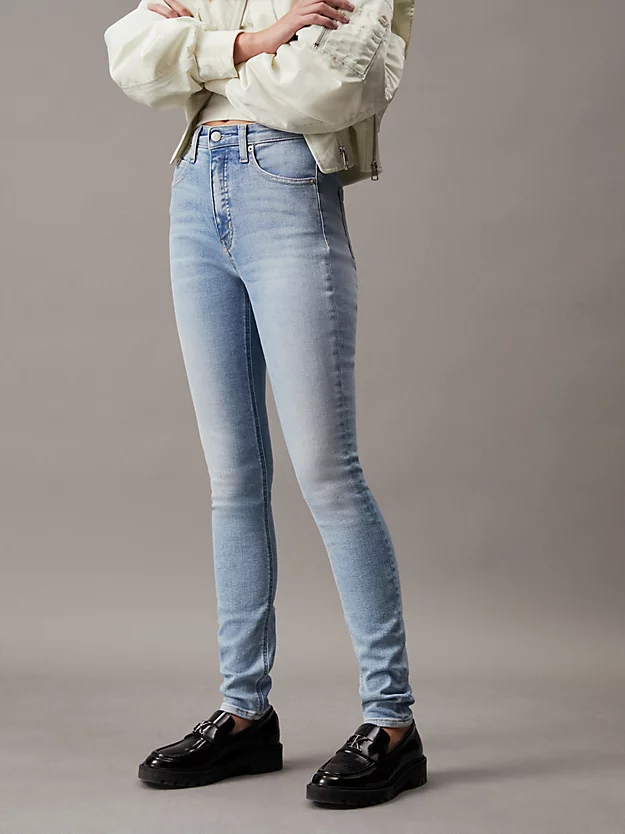 Calça jeans skinny de cintura alta