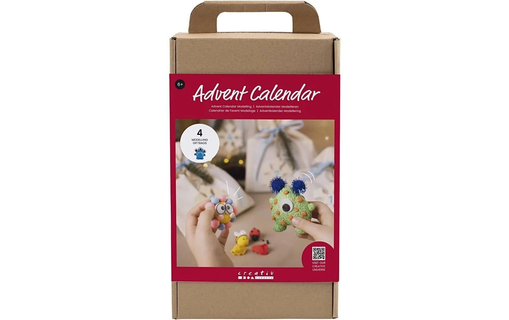 Adventskalender Bastelset Modellieren, 4 StückAdventskalender mit neuen Bastelprojekten