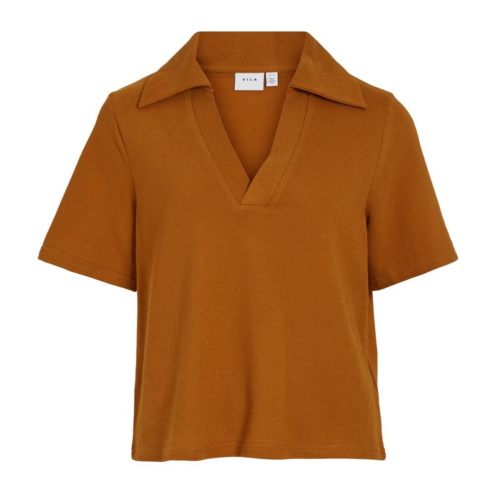 Vila T-shirt Orange Femme Vila Vialos