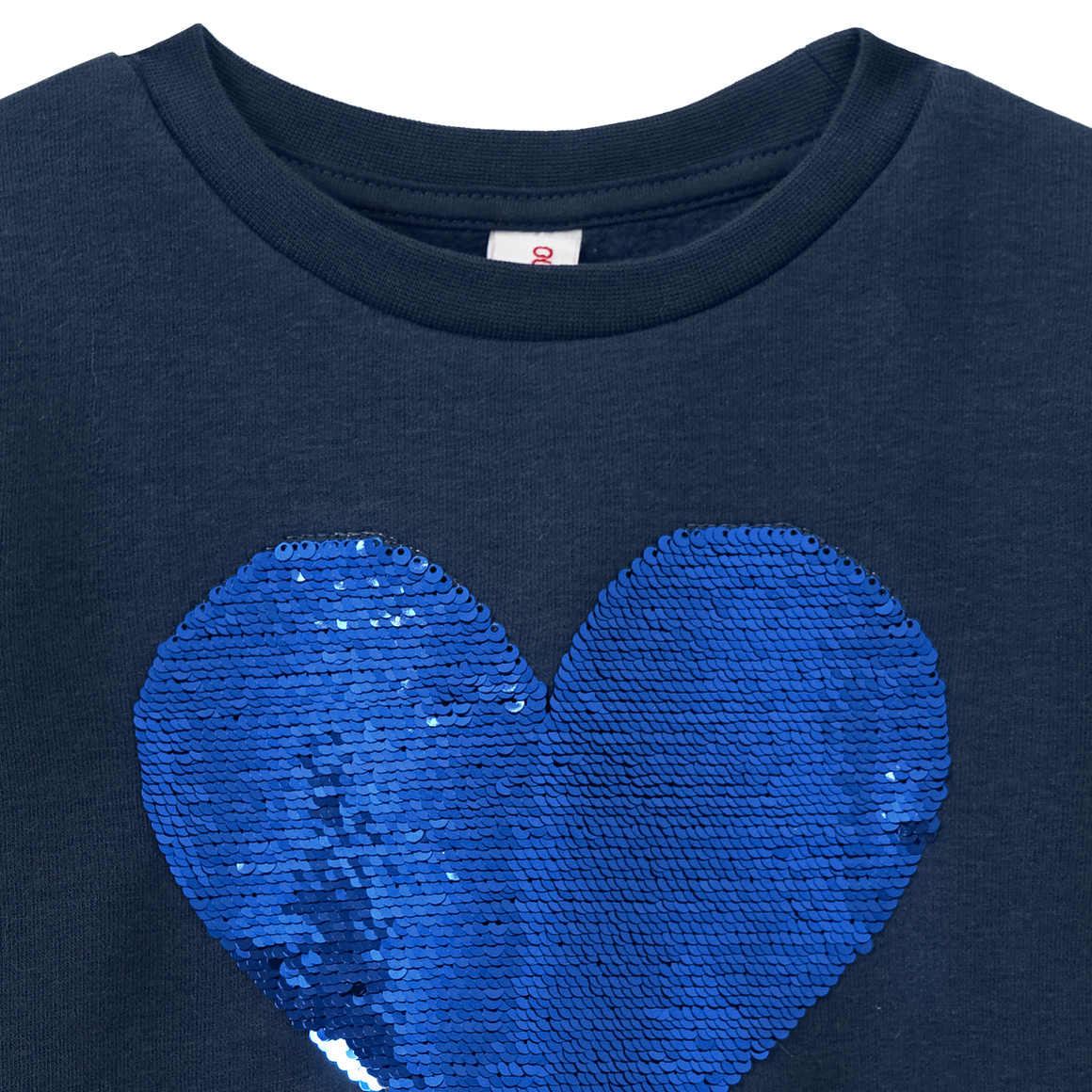 Topolino Mädchen Sweatshirt mit Wendepailletten dunkelblau