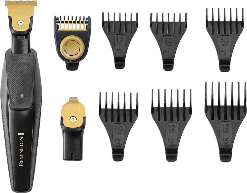 Remington - MB7000 - Baardtrimmer - Zwart - T-Snijbladen - 7 Opzetstukken