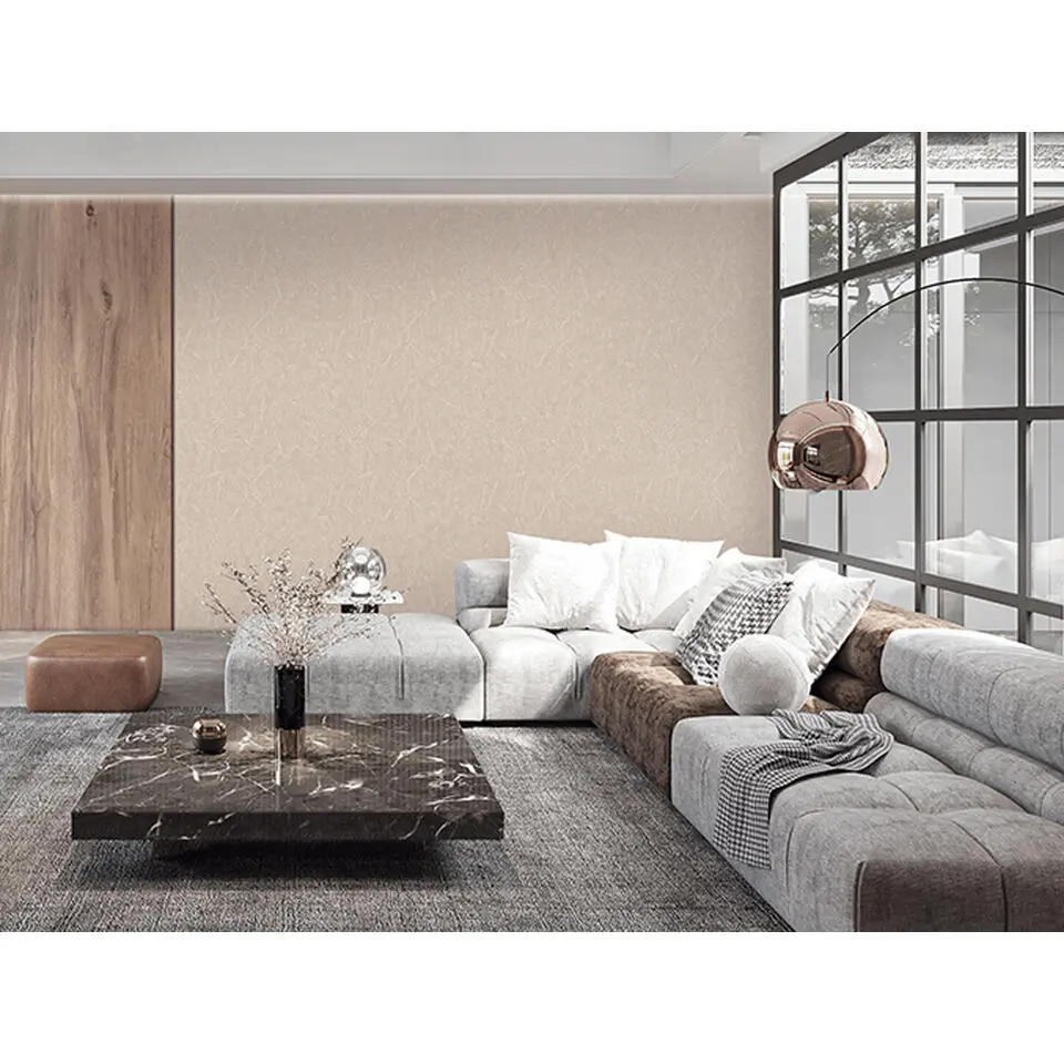 Dutch Wallcoverings Vliesbeh. Renaissance construction board - bruin - 10mx53cm